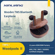 Wooden-Accent ANC TWS Earbuds